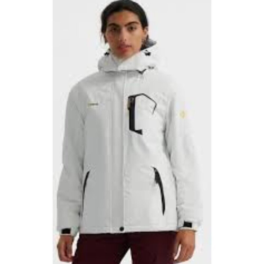 GEMYSE Women's Waterproof Ski Snow Jacket Winter Warm Lined Mountain Hiking Coat